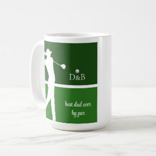 fars dagsgåva golf, bästa pappa någonsin av par kaffemugg