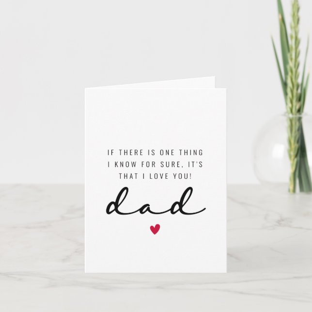 Fars dagskort till pappa! kort (Framsida)