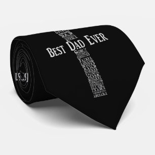 Fars dagTie, bäst pappa någonsin, kristen Tie Slips