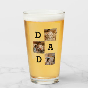 Far's Day Gift for Pappa - Fotokollage Glaskopp