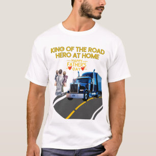 Far's Day Gift - Kung of the Road, Hero at Home T Shirt