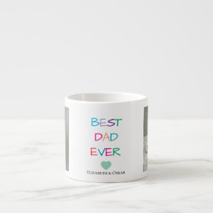 Far's Day Gift med Kids' Namn - Bästa Pappa någons Espressomugg