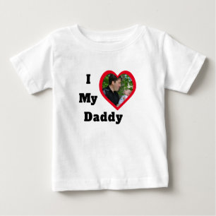 Fars Foto Text Jag älskar min Pappa Alla hjärtans T Shirt
