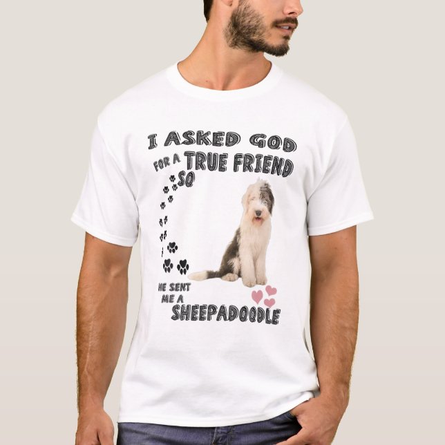 Fårsaftoodle Quote Mamma Sheepdogpoo Pappa, Cute S T Shirt (Framsida)