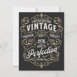 Farsdags kort. Vintage Edition. Redigerbar ålder Julkort
