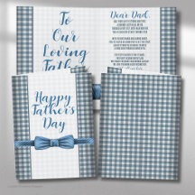 Farsdagsblå flug Greeting Card