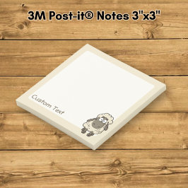 Fårserie beige post-it block