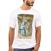 FårShearer efter Millet av Vincent Van Gogh