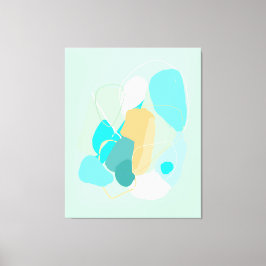 Färsk abstrakt - sammansättning Förstannat Kanvast Canvastryck