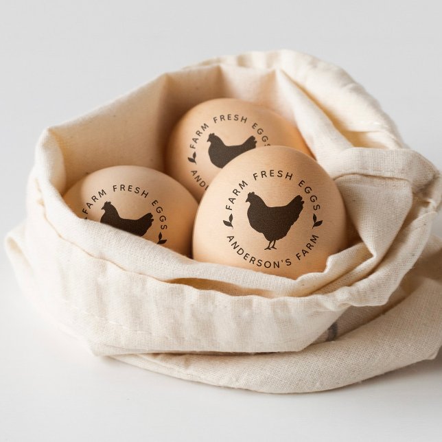 Färsk ägghöna från Frimärke för jordbrukare Stämpel (Skapare uppladdad)