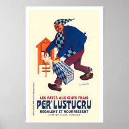 Färsk äggpasta Vintage mat&dryck Poster