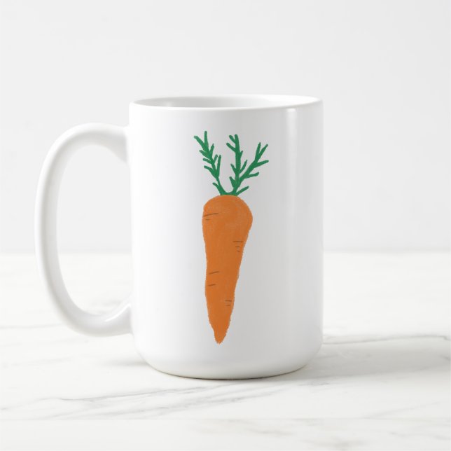 Färsk apelsin morot trädgårdsmästare present kaffemugg (Vänster)