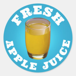 Färsk äppeljuice Klassiskt Runt märke