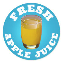 Färsk äppeljuice Klassiskt Runt märke