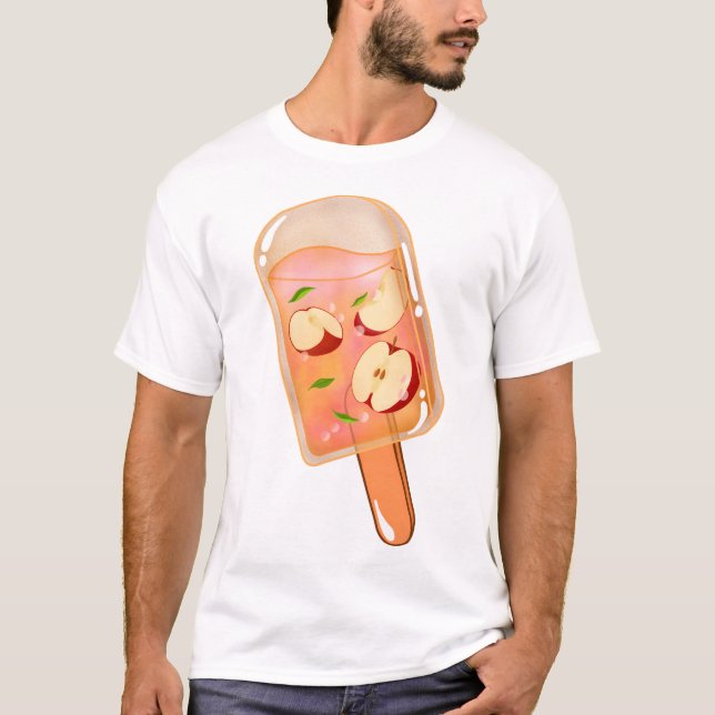Färsk Äpple Is Pop  T Shirt (Framsida)