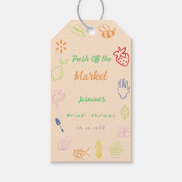 Färsk av bryggskugga från marknaden presentetikett