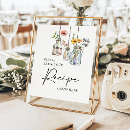 Färsk av Burk Recipe på Blommigten Poster