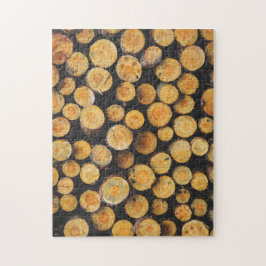 Färsk avskärning av Träd-loggar Pussel