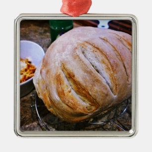 Färsk bakad Bread och Pasta Julgransprydnad Metall