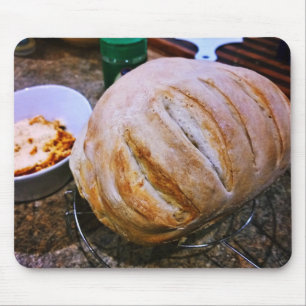 Färsk bakad Bread och Pasta Musmatta