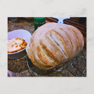 Färsk bakad Bread och Pasta Vykort