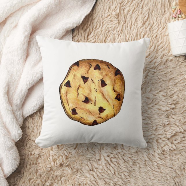 Färsk bakad choklad med Chip Cookie Dessert Baking Kudde (Filt)