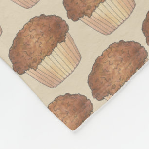 Färsk bakad Streusel Crumb Muffin Bake Sale Foodie Fleecefilt