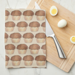 Färsk bakad Streusel Crumb Muffin Bake Sale Foodie Kökshandduk