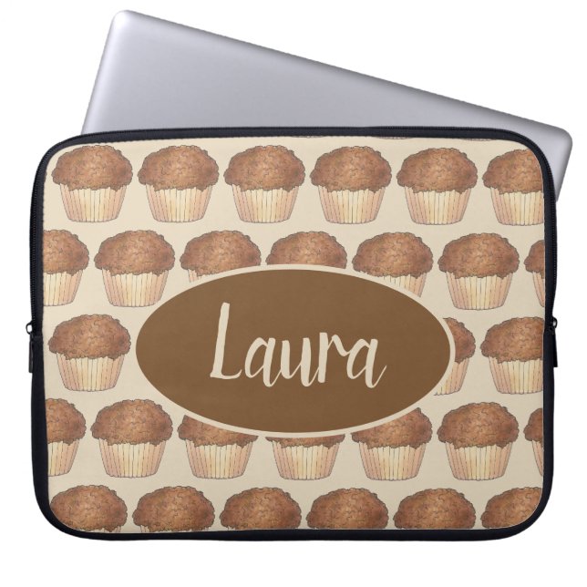 Färsk bakad Streusel Crumb Muffin Bake Sale Foodie Laptop Fodral (Framsidan)
