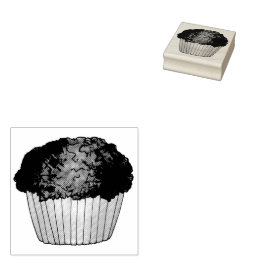 Färsk bakad Streusel Crumb Muffin Bake Sale Foodie Stämpel