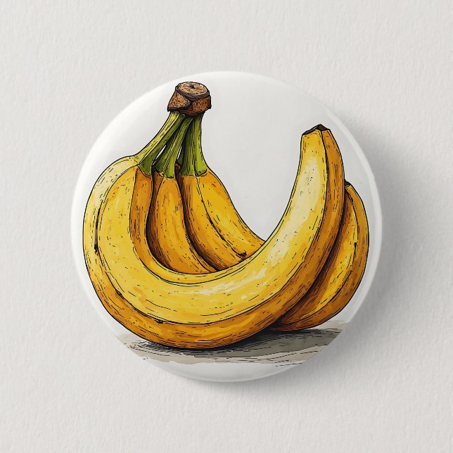 Färsk bananillustration knapp (Framsida)