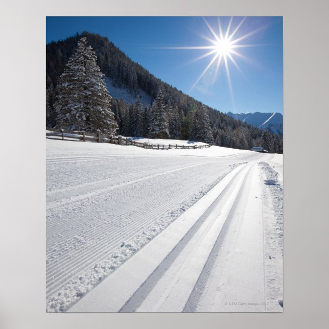 färsk beredd skidskidskidspringa i kor-land i en 2 poster (Framsidan)