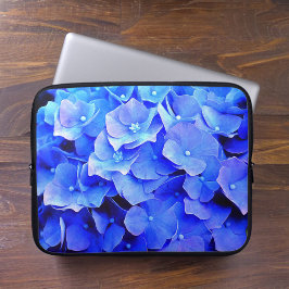 Färsk blå Hydrangeas Laptop sleeve