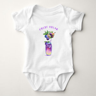 Färsk blåbär Drink Baby Bodykosten - Anpassningsba T Shirt