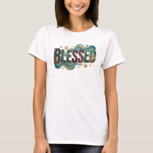 Färsk BLESSAD 2D konstnärlig uttryck T Shirt