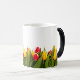 Färsk Blommigt för brun Gult och rött. Magisk Mugg