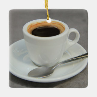 Färsk brödespresso julgransprydnad keramik