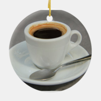 Färsk brödespresso julgransprydnad keramik