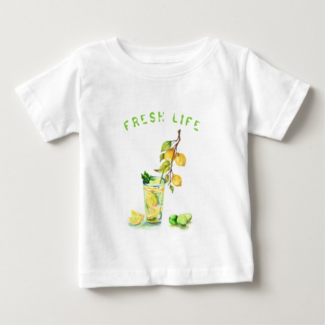 Färsk citron Baby T-Shirt Lemonade (Framsida)