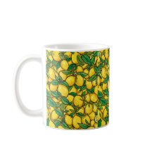 Färsk Citron Citrusmönster