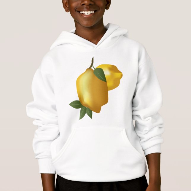 Färsk citronillustration t shirt (Framsida)