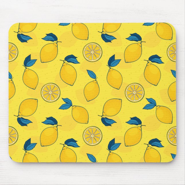 Färsk Citrus Citron  Musmatta (Framsidan)