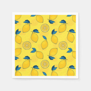 Färsk Citrus Citron Pappersservett
