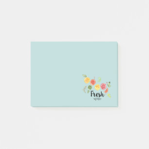 Färsk - Citrusfrukter i vattenfärg Post-it Block