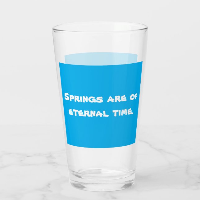 Färsk dricksvatten glas tumbler (Baksida)