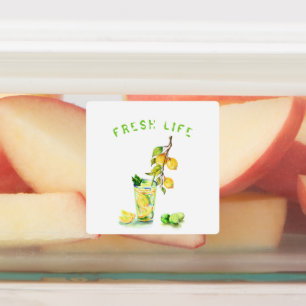 Färsk etikett för citrondragning - Anpassningsbar
