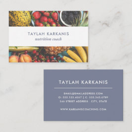 Färsk färsk frukt i Fält Visitkort