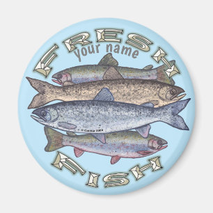 Färsk fiskmagnet magnet