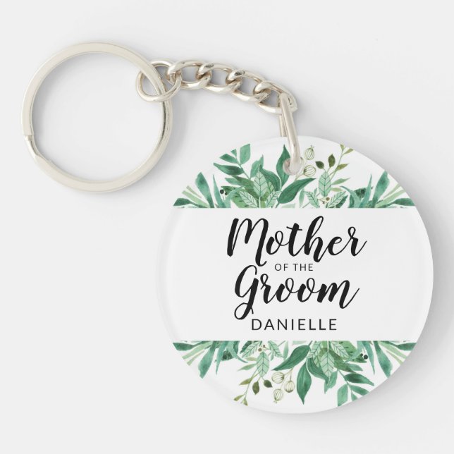 Färsk Foliage Mor i Groom Monogrammed (Framsidan)