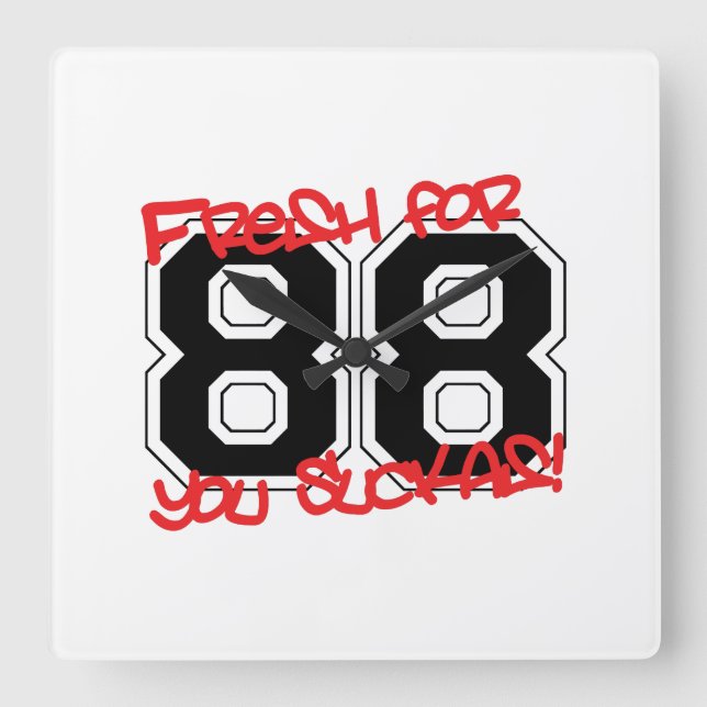 Färsk för "88 fyrkantig klocka (Framsida)